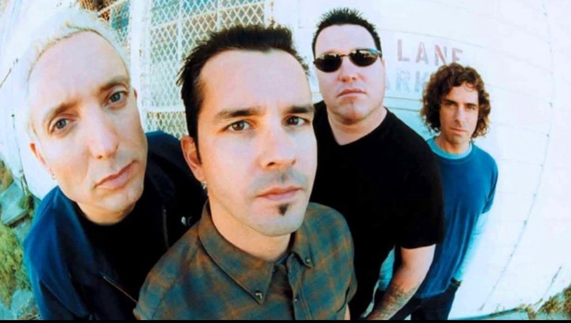 the band smash mouth with a fisheye lens photo