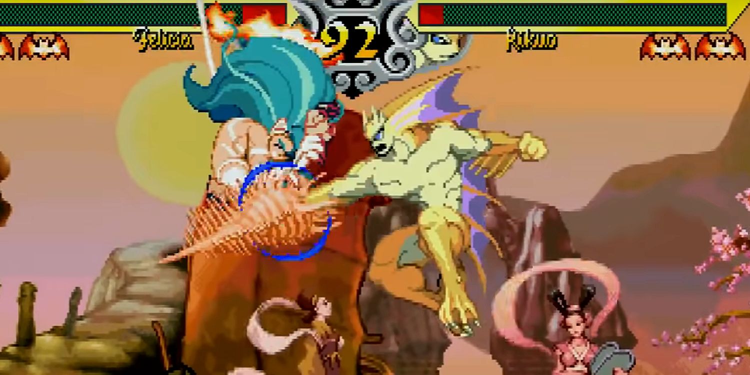 Felicia users air block to survive a seashell attack from Rikuo