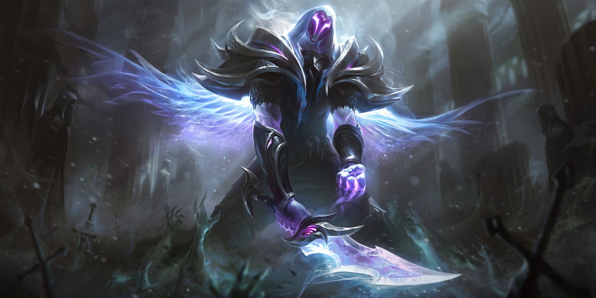 The ripper standing menacingly with his dagger, looking like a fearsome Elden Ring boss in his Ashen Knight skin