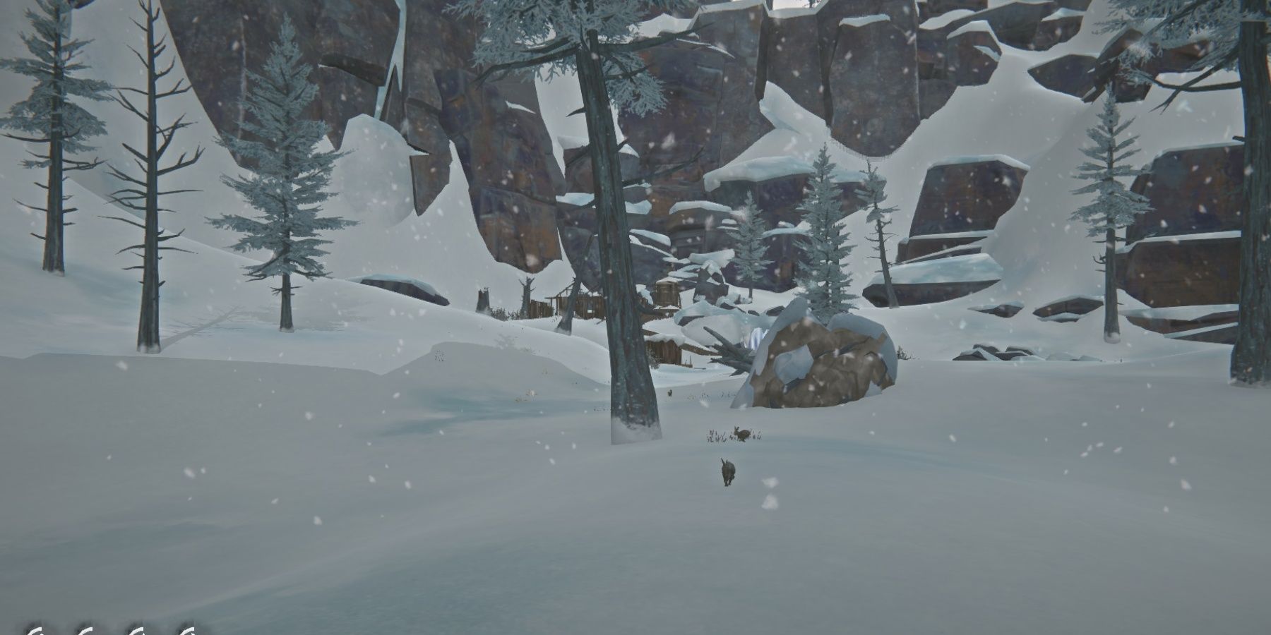 The Long Dark Ash Canyon Goldmine Mining Camp Rabbit Snowing