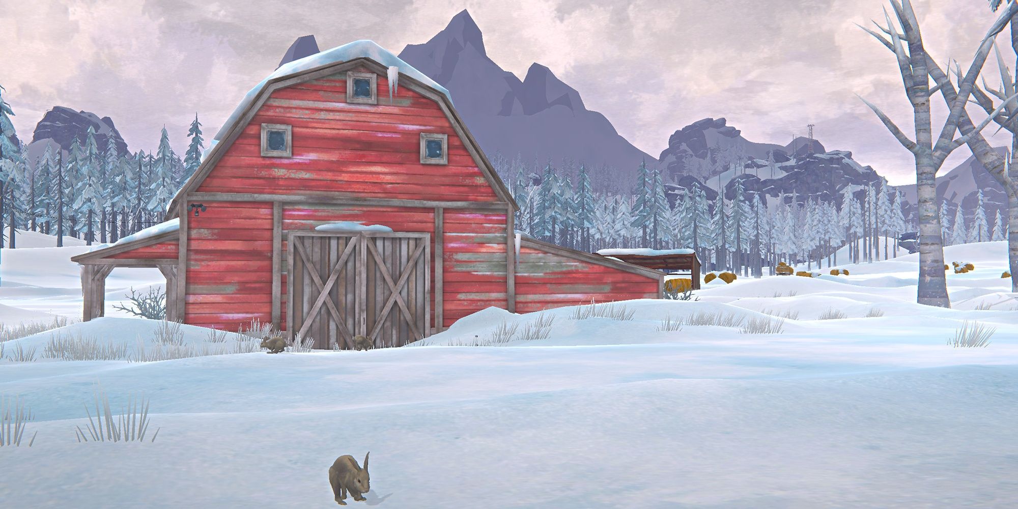 The Long Dark Pleasant Valley Outbuilding Barn Rabbit Running