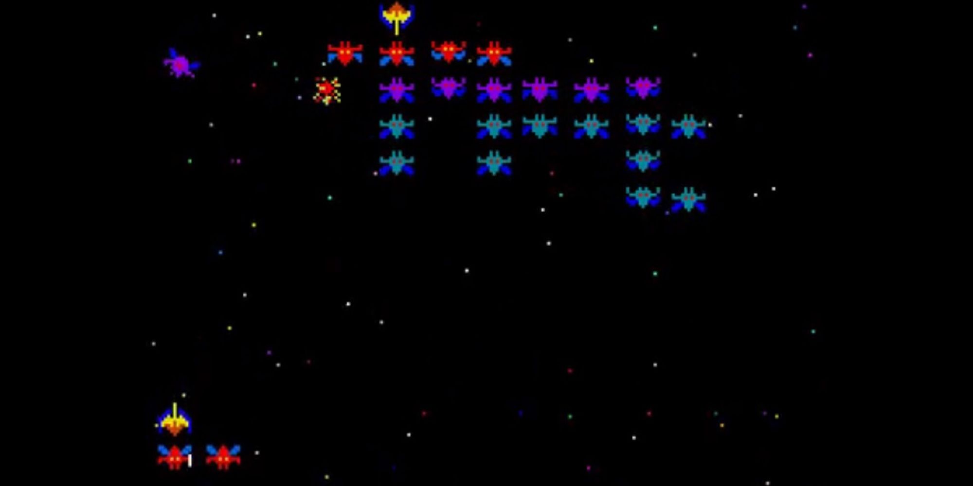 galaxian Namco gameplay enemy ships