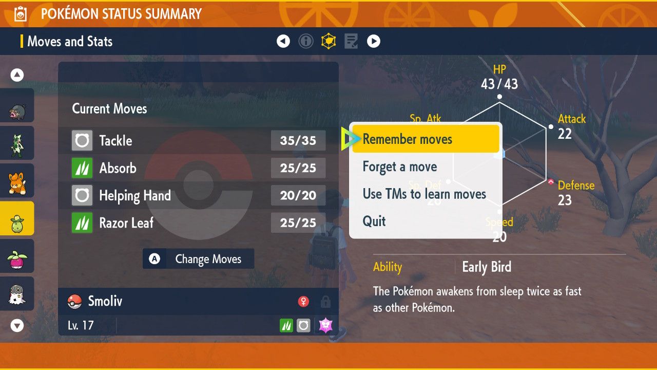 Changing Moveset and Name In Pokemon Scarlet Violet
