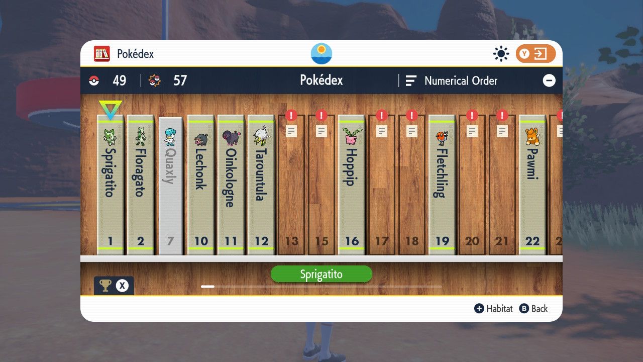 Pokedex In Pokemon Scarlet And Violet