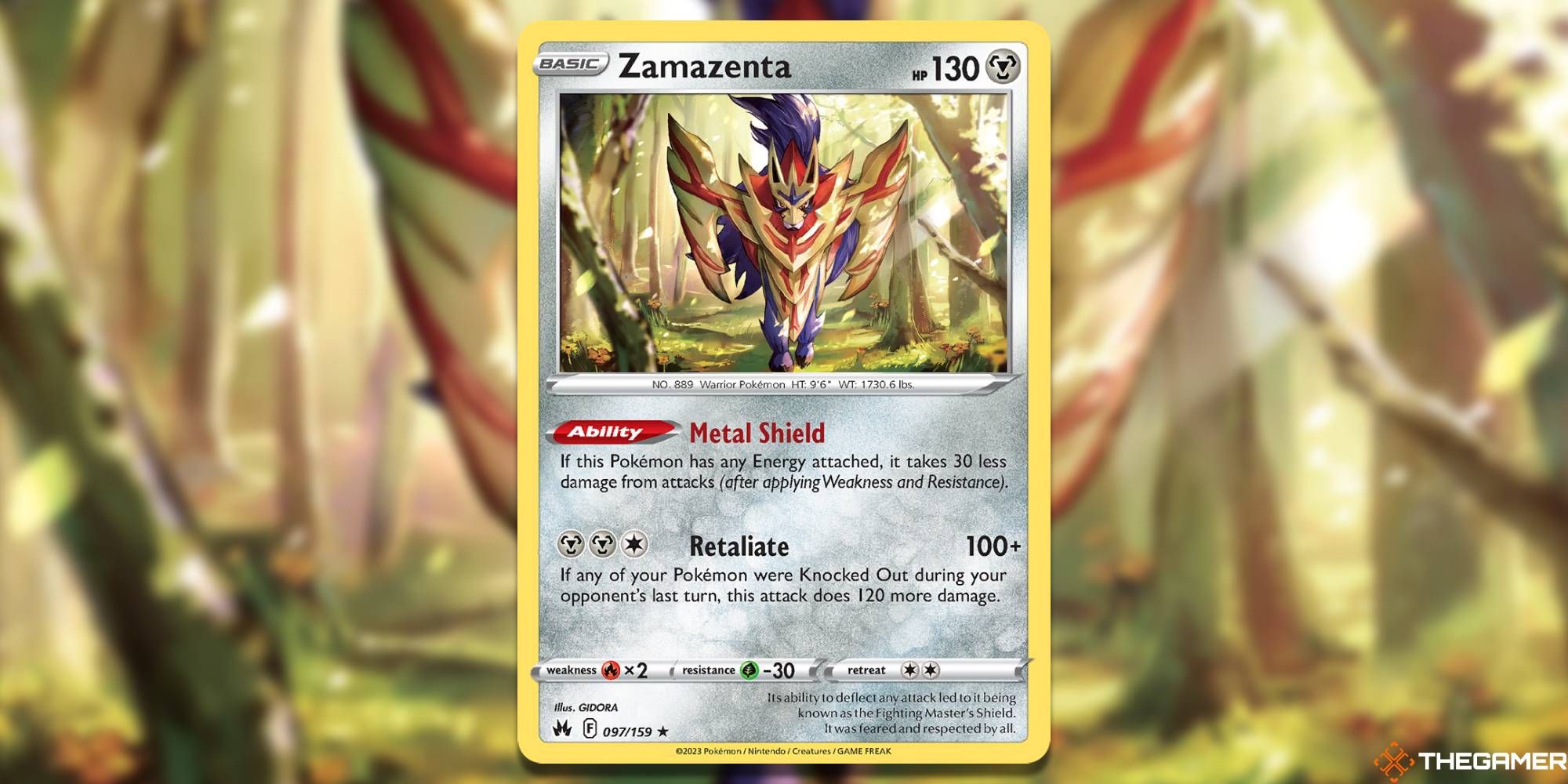 Zamazenta Pokemon TCG Crown Zenith