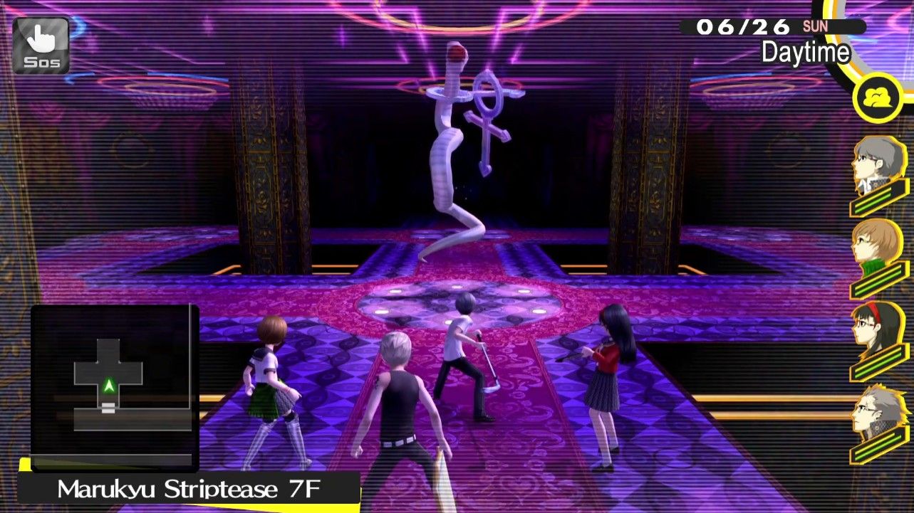 amorous snake about to attack the party in persona 4 golden