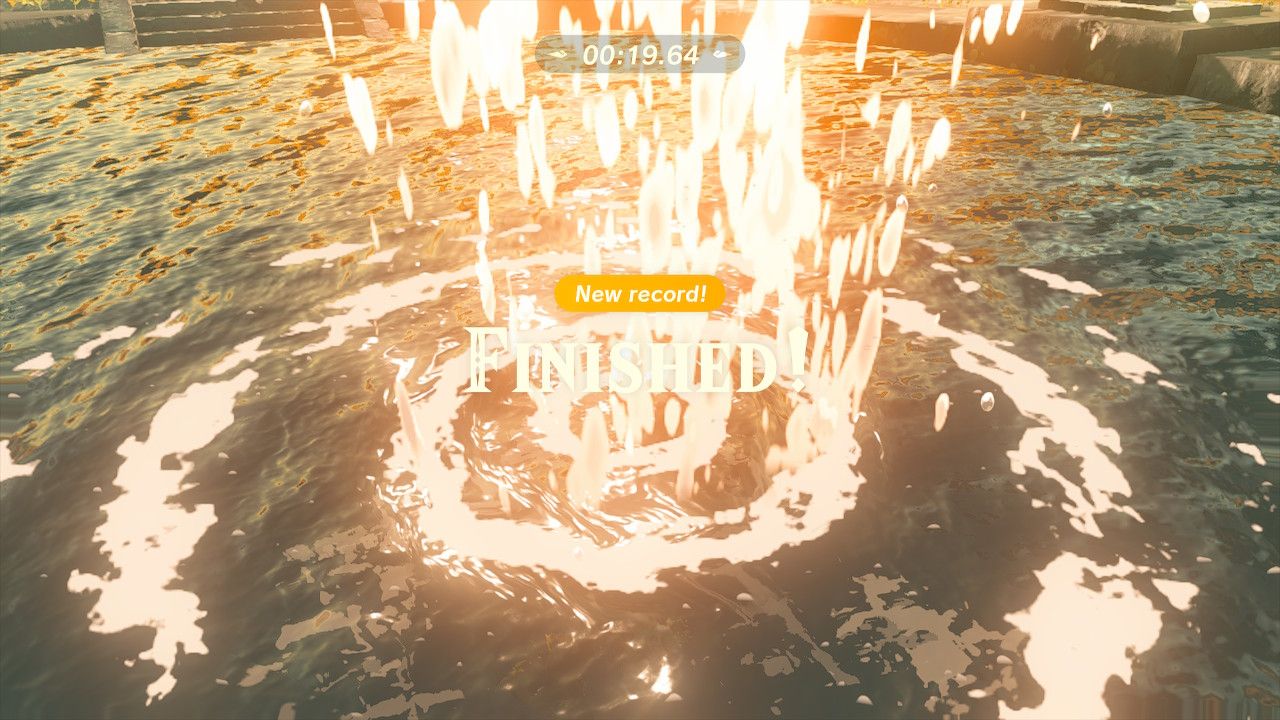 Tears of the Kingdom - test of Courage - Diving into the pond