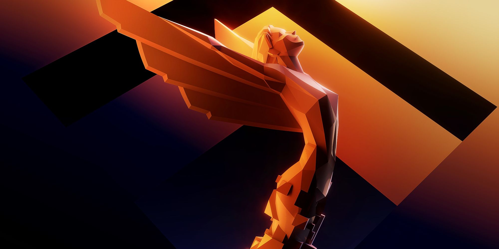 The Game Awards Statue, viewed from the side
