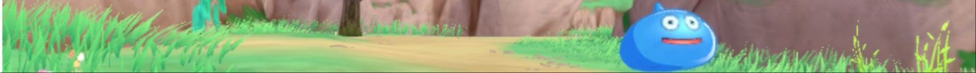 A banner featuring a Slime from Dragon Quest Monsters