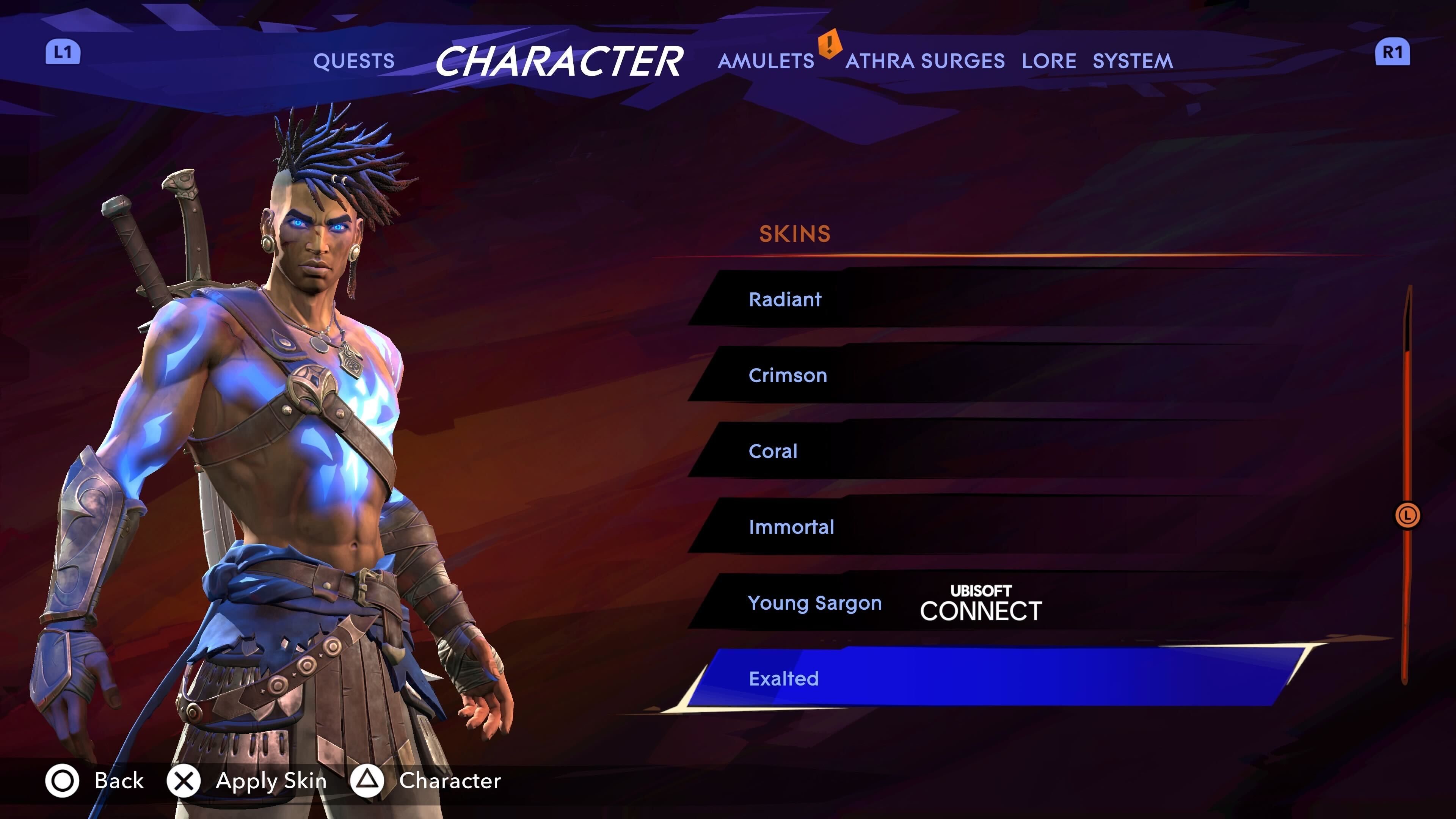 Sargon's Exalted outfit in Prince of Persia: The Lost Crown.