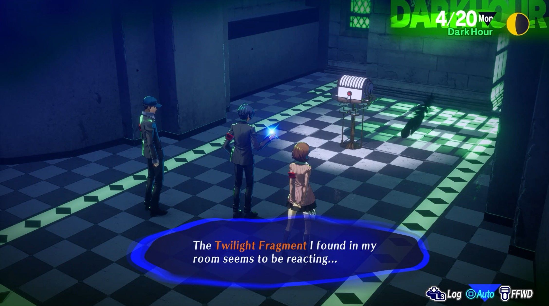 makoto and team opening a twilight fragment chest in thebel tartarus persona 3 reload p3r-1