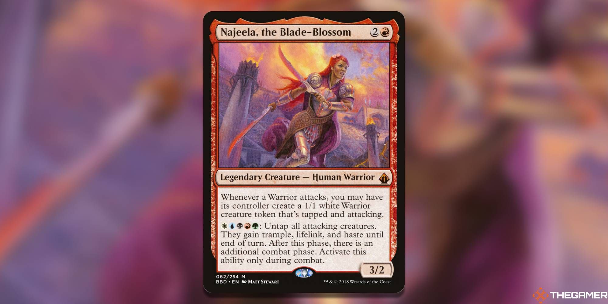 Najeela, the Blade-Blossom Magic: The Gathering card