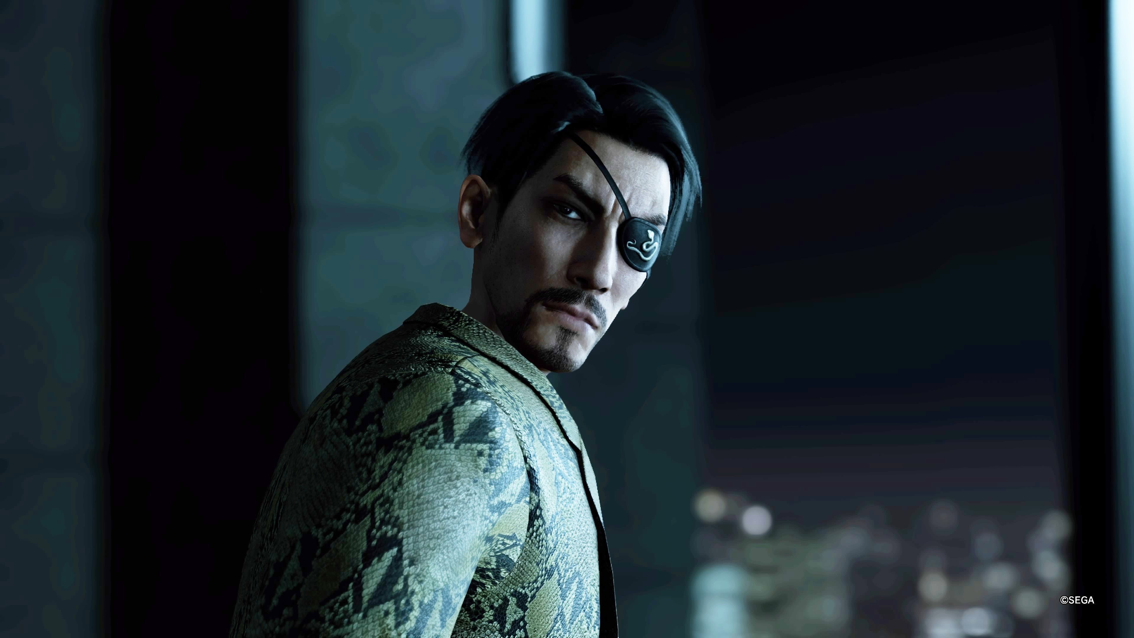 Majima looks back in Like A Dragon: Infinite Wealth.