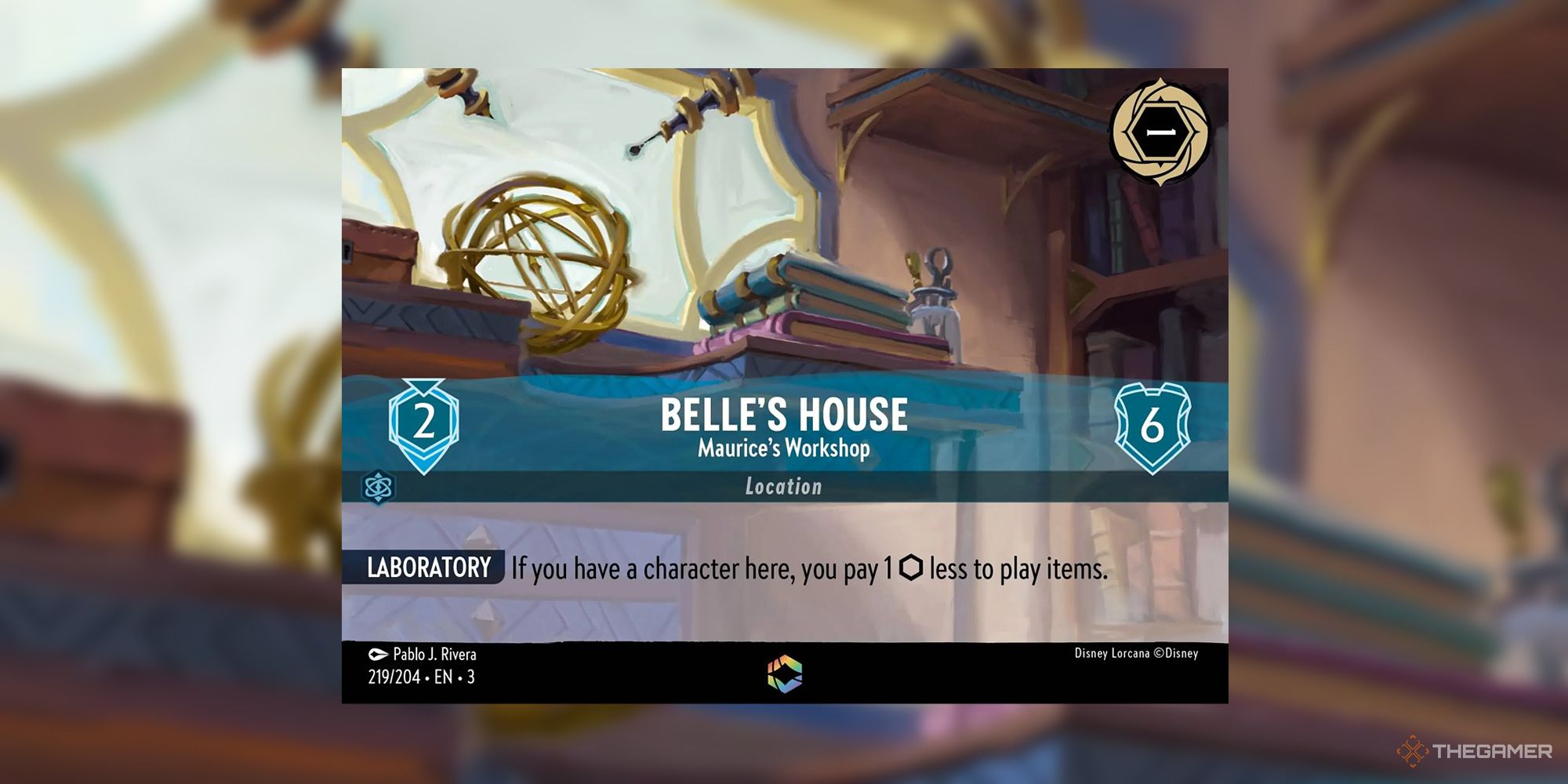 Disney Lorcana Belle's House Maurice's Workshop