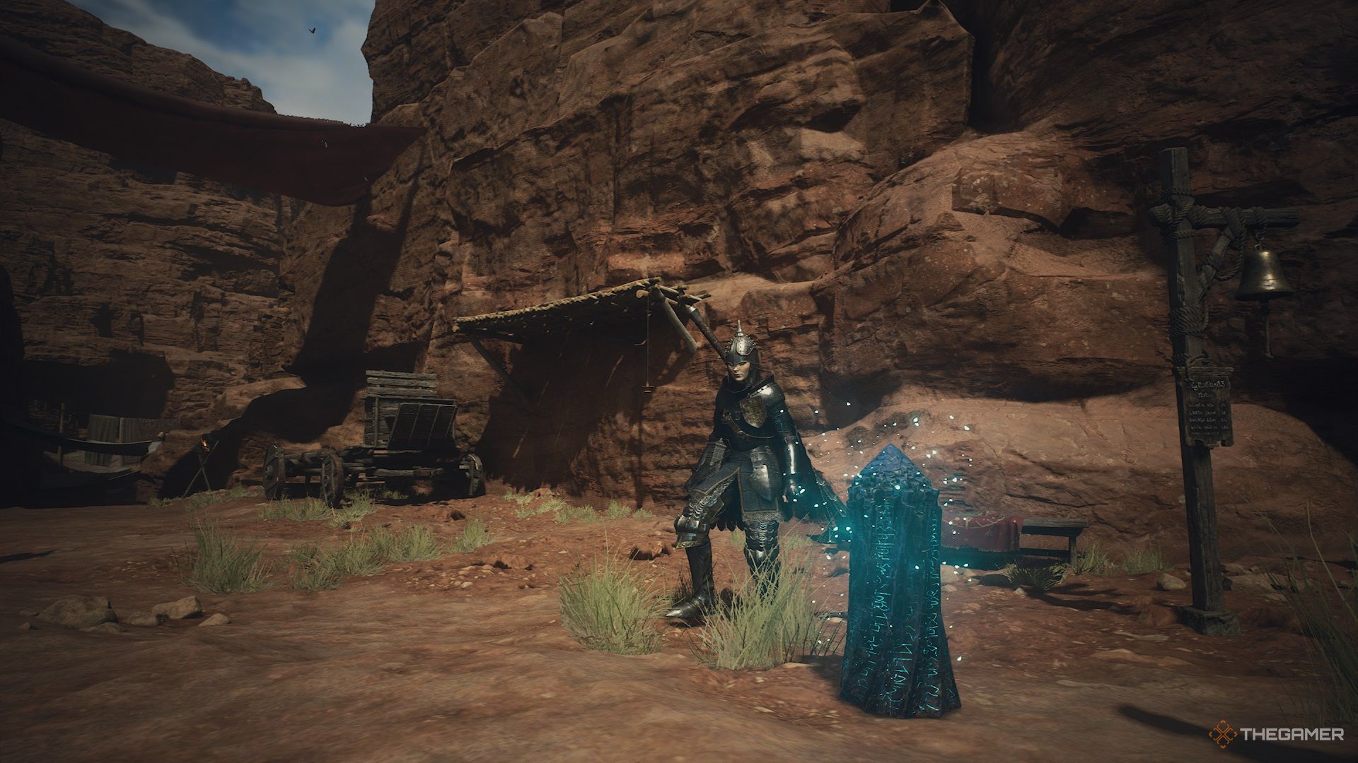 Arisen beside a Port Crystal in Dragon's Dogma 2.