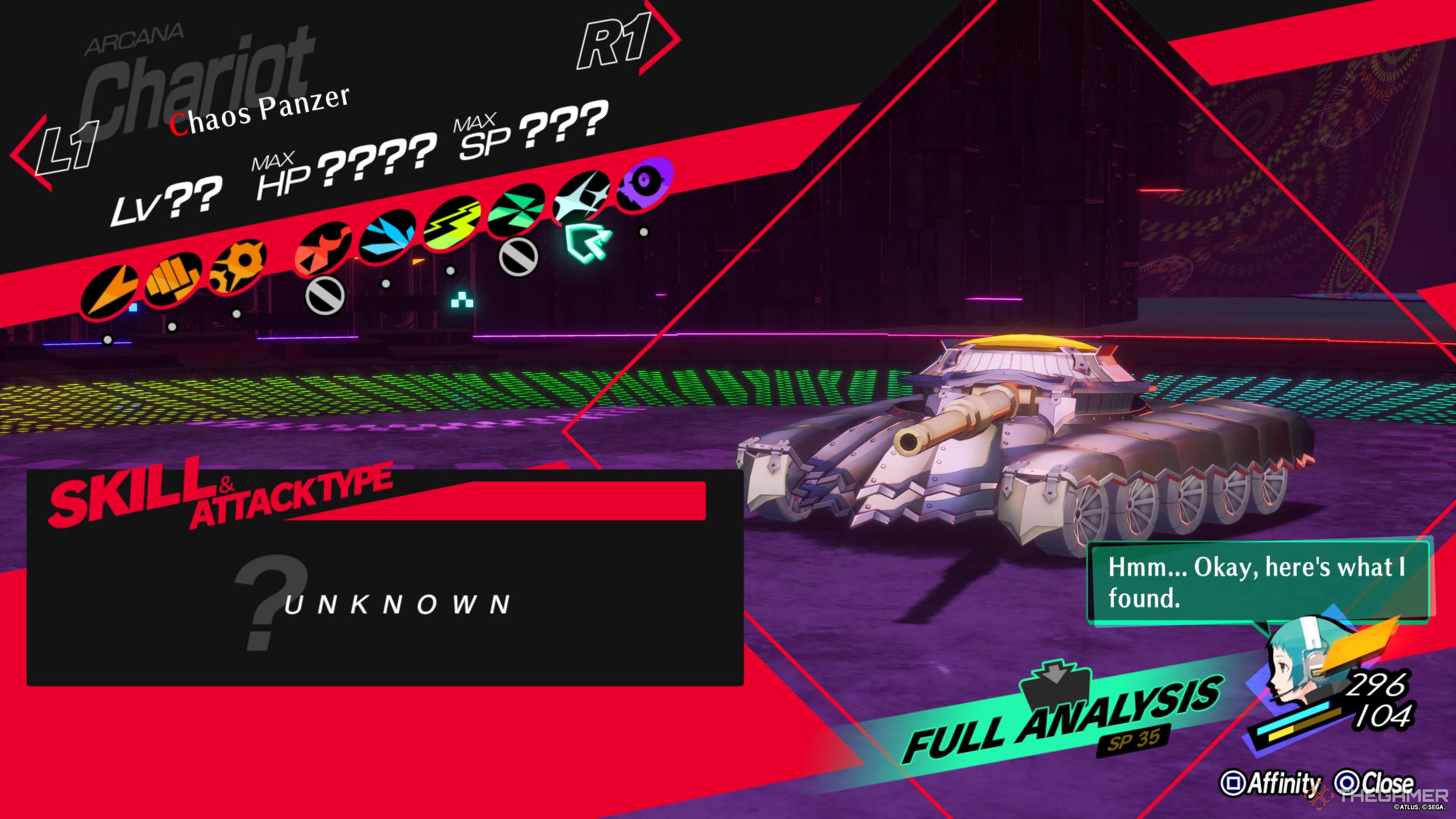 Persona 3 Reload Chaos Panzer Overview