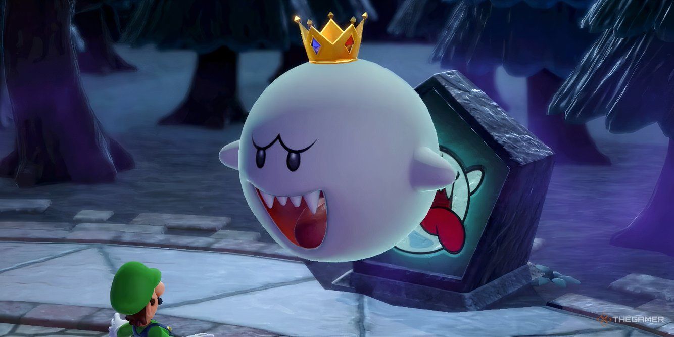 King Boo in Horror Land in Mario Party Superstars.