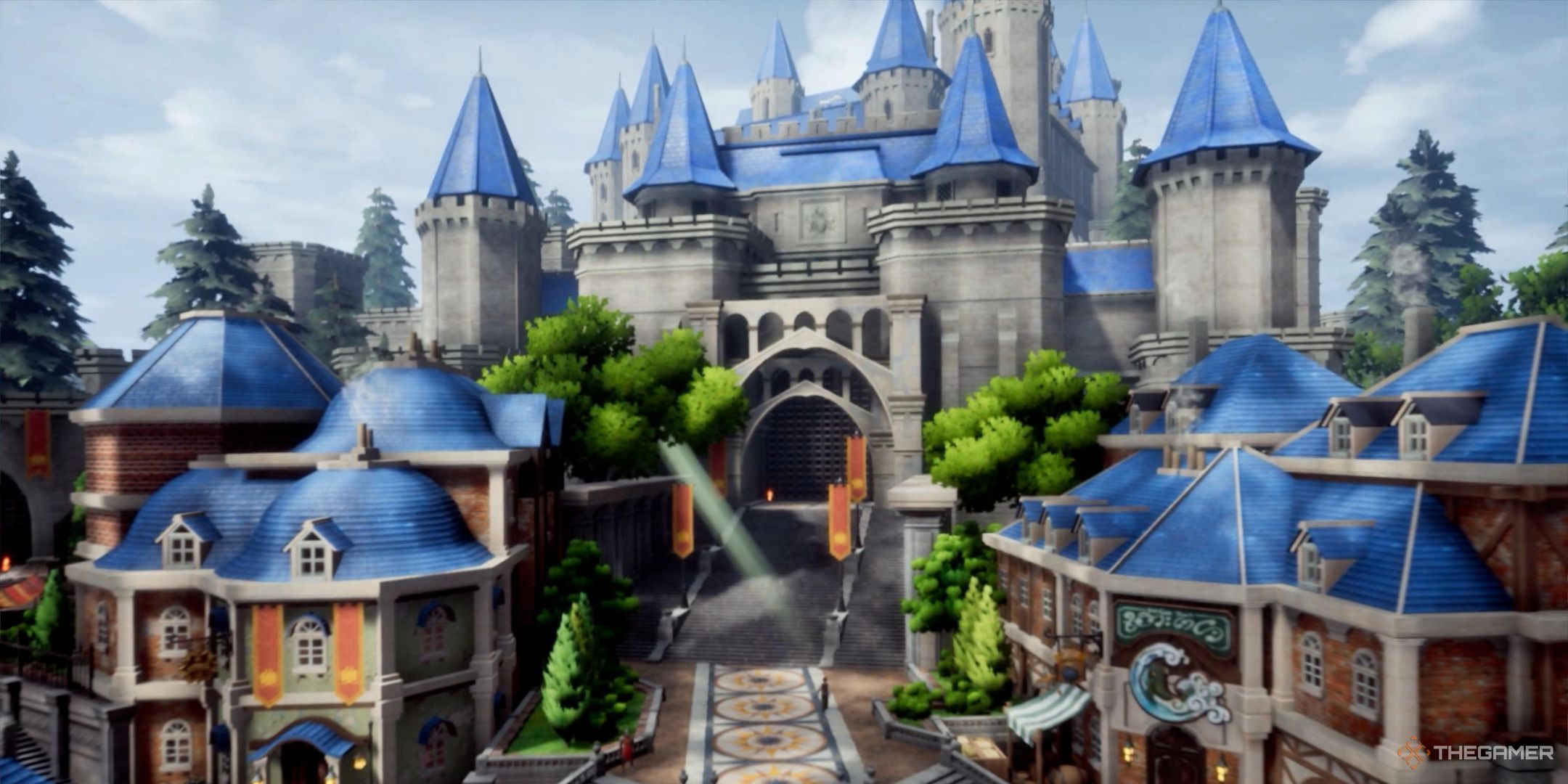 exterior shot of Avalon Castle in Romancing Saga 2: Revenge of the Seven.