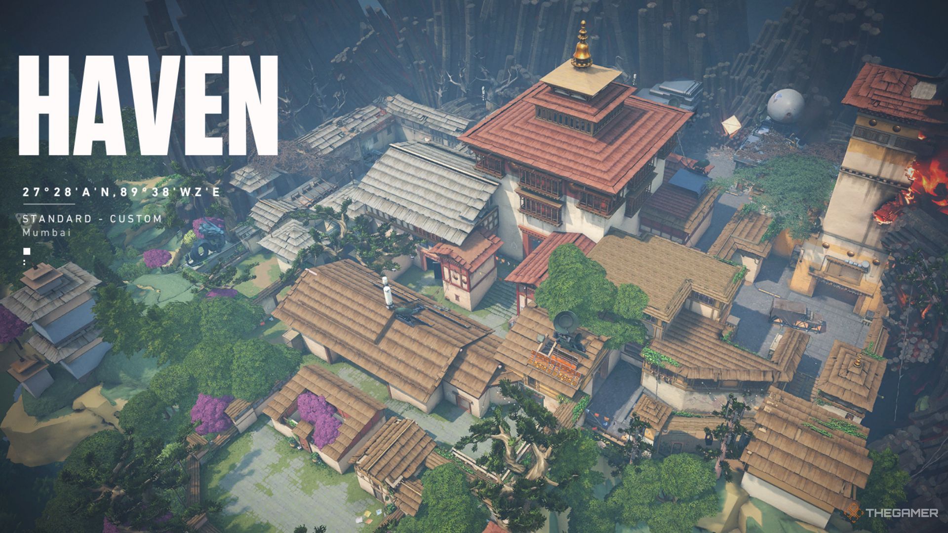 The Loading Screen Of The Map, Haven, In Valorant.