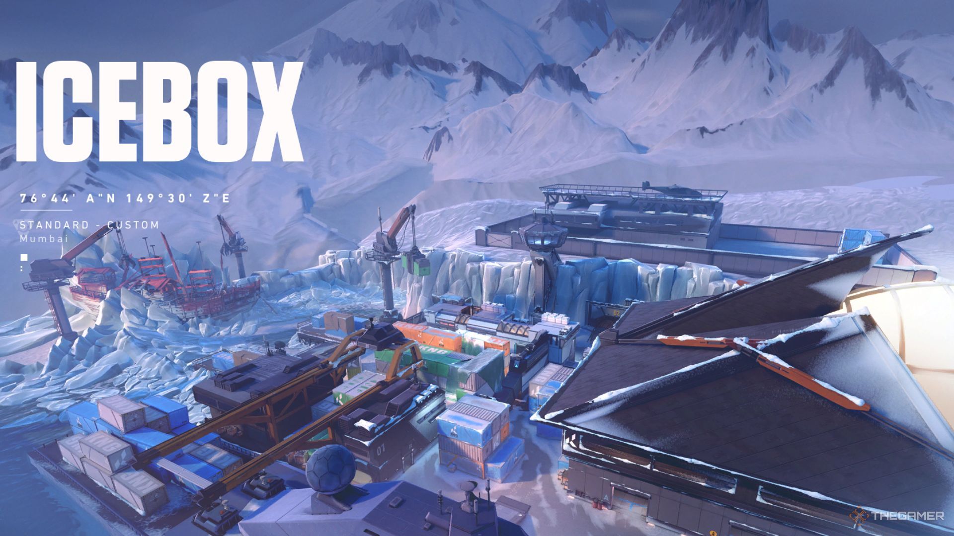 The Loading Screen Of The Map, Icebox, In Valorant.