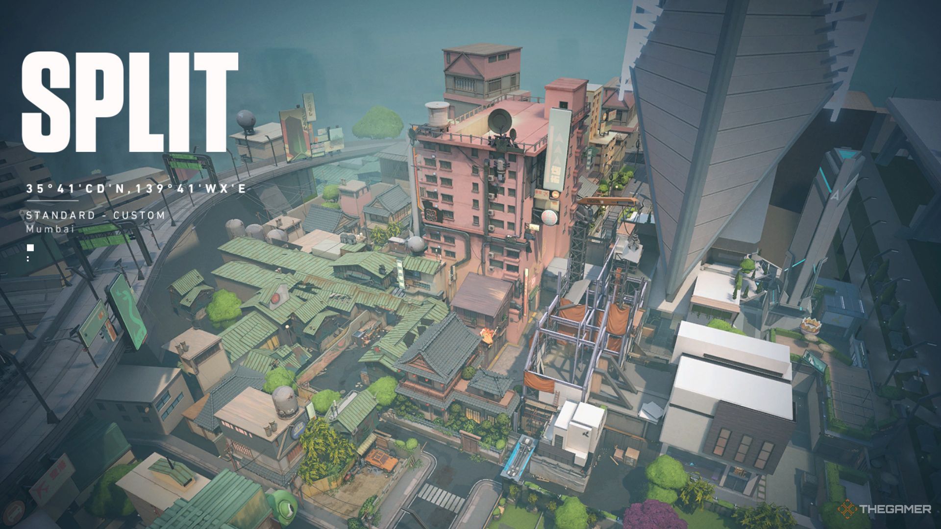 The Loading Screen Of The Map, Split, In Valorant.