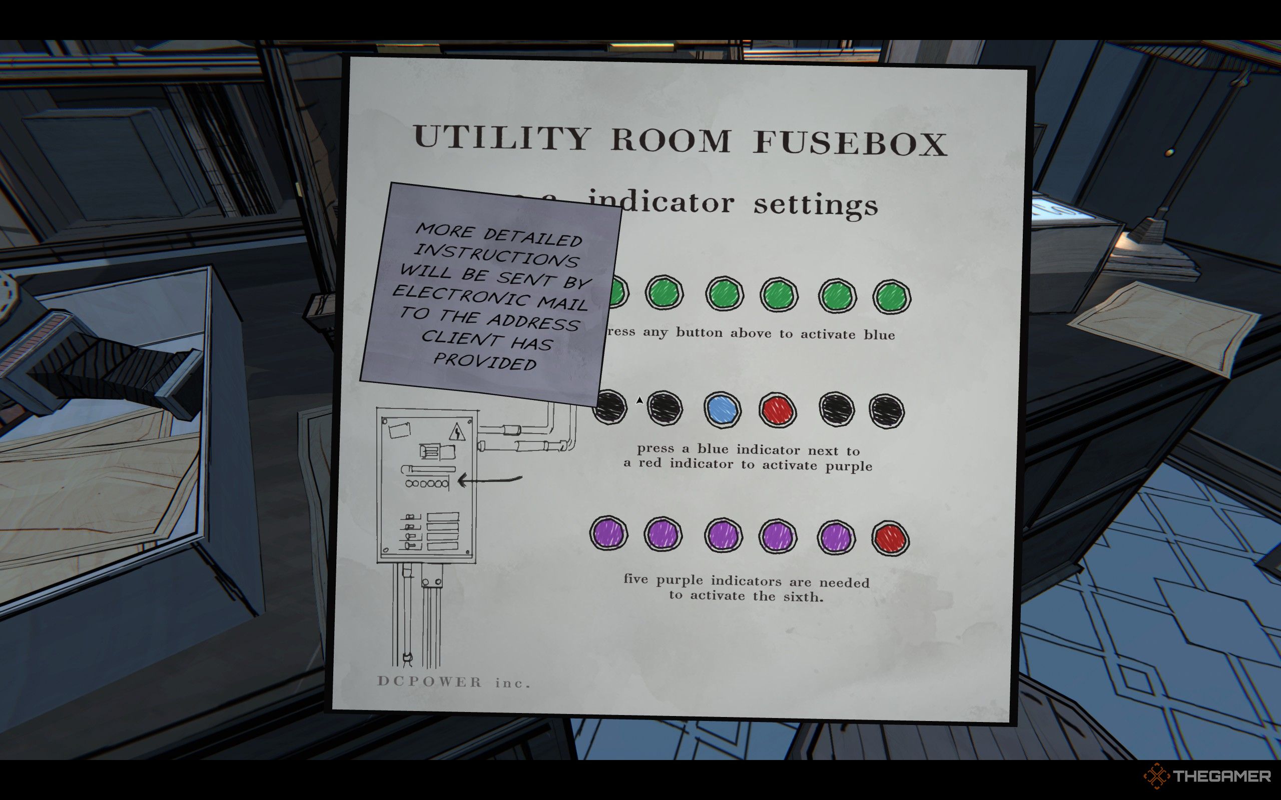 Blue Prince Mail Room Hint