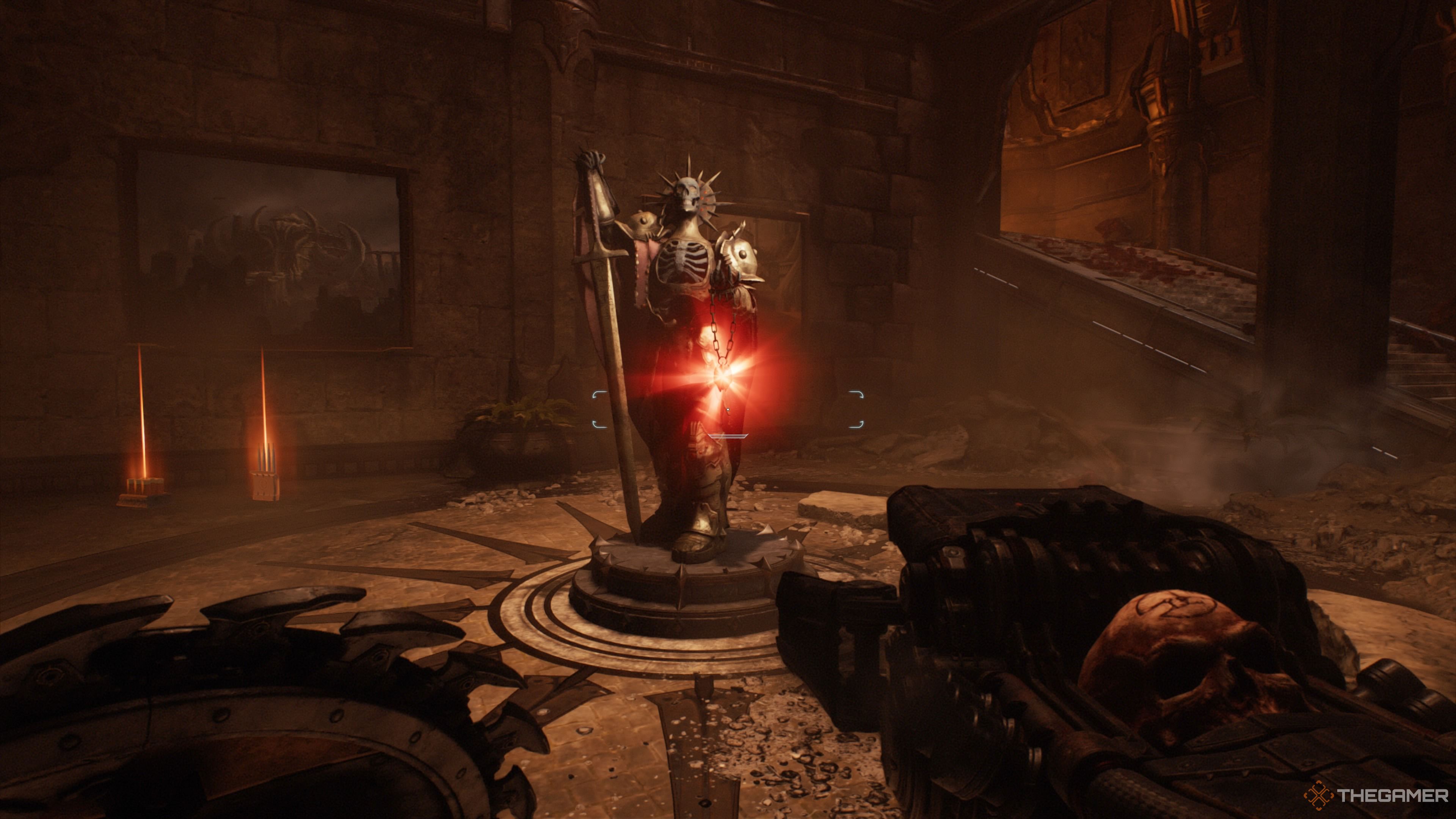 The first ruby in The Siege Part 2 stage of Doom The Dark Ages.