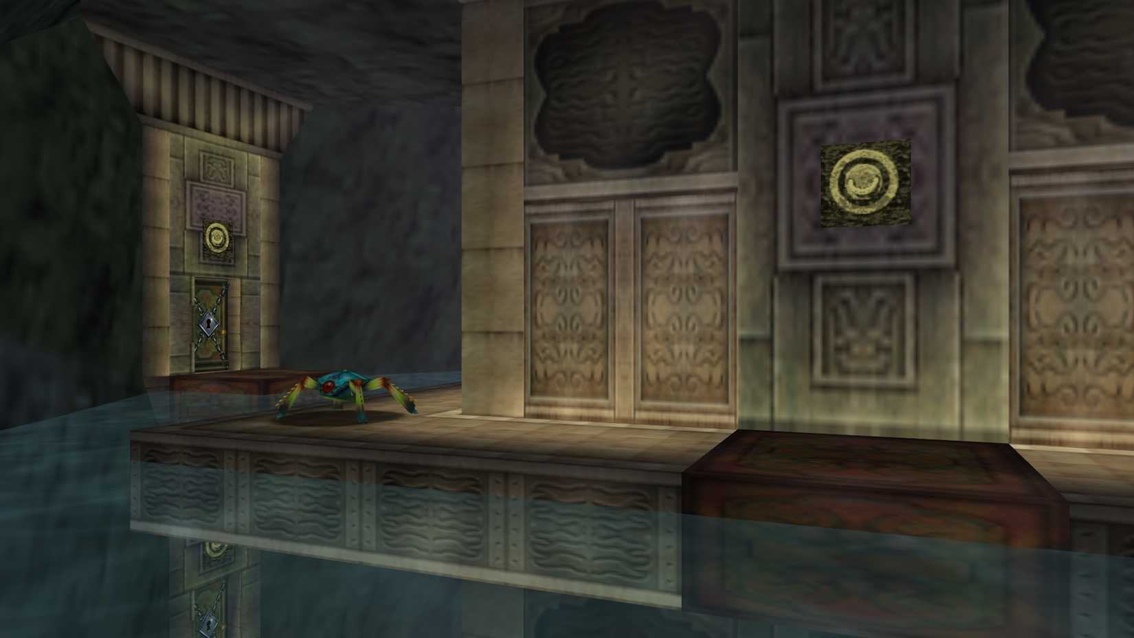 The upper level of the Water Temple in Ocarina of Time.