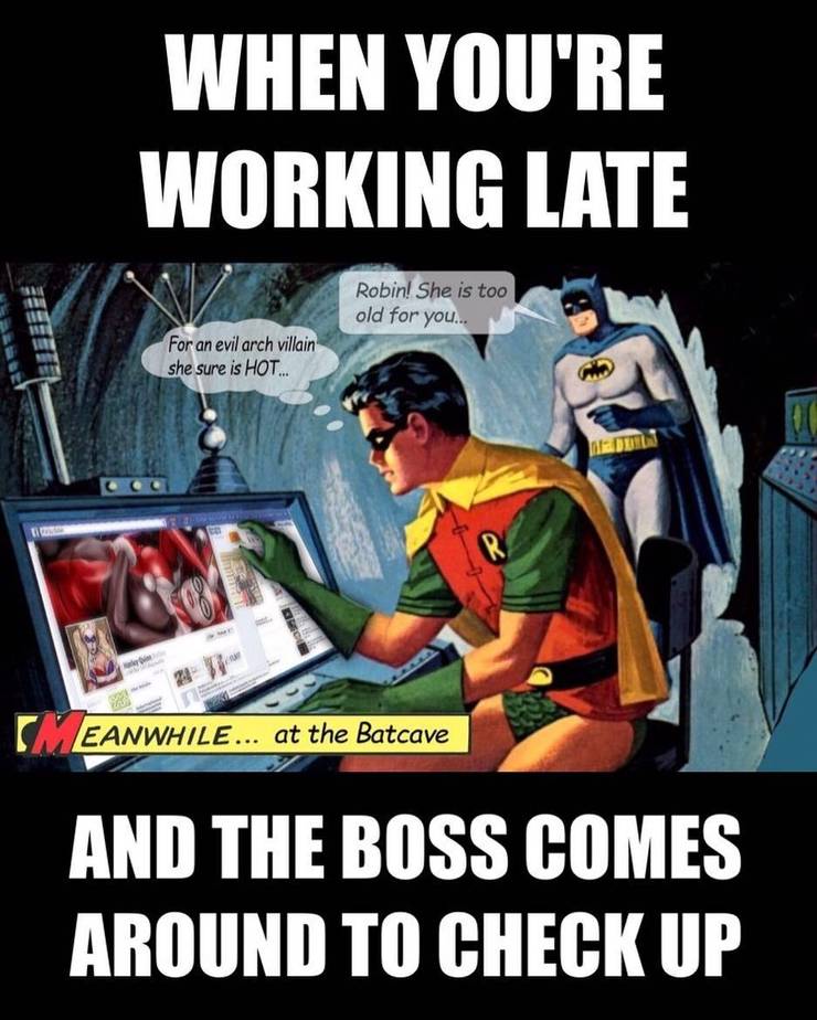 8 When Your batman catches robin on facebook