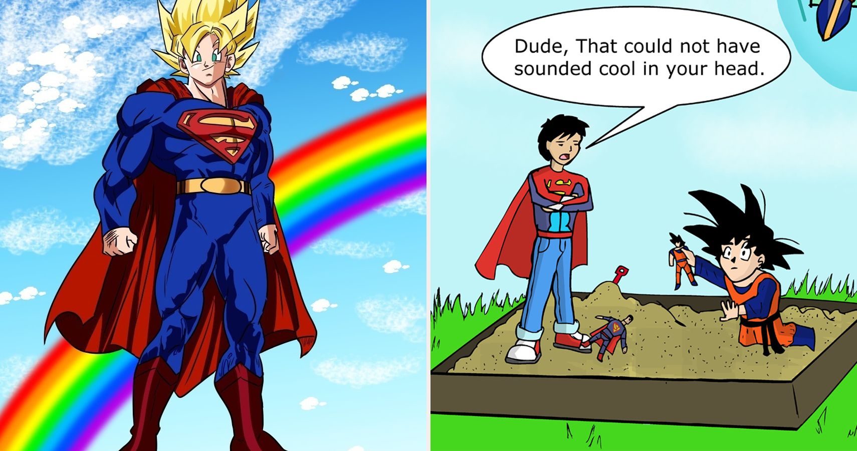 Goku Vs Superman Comic