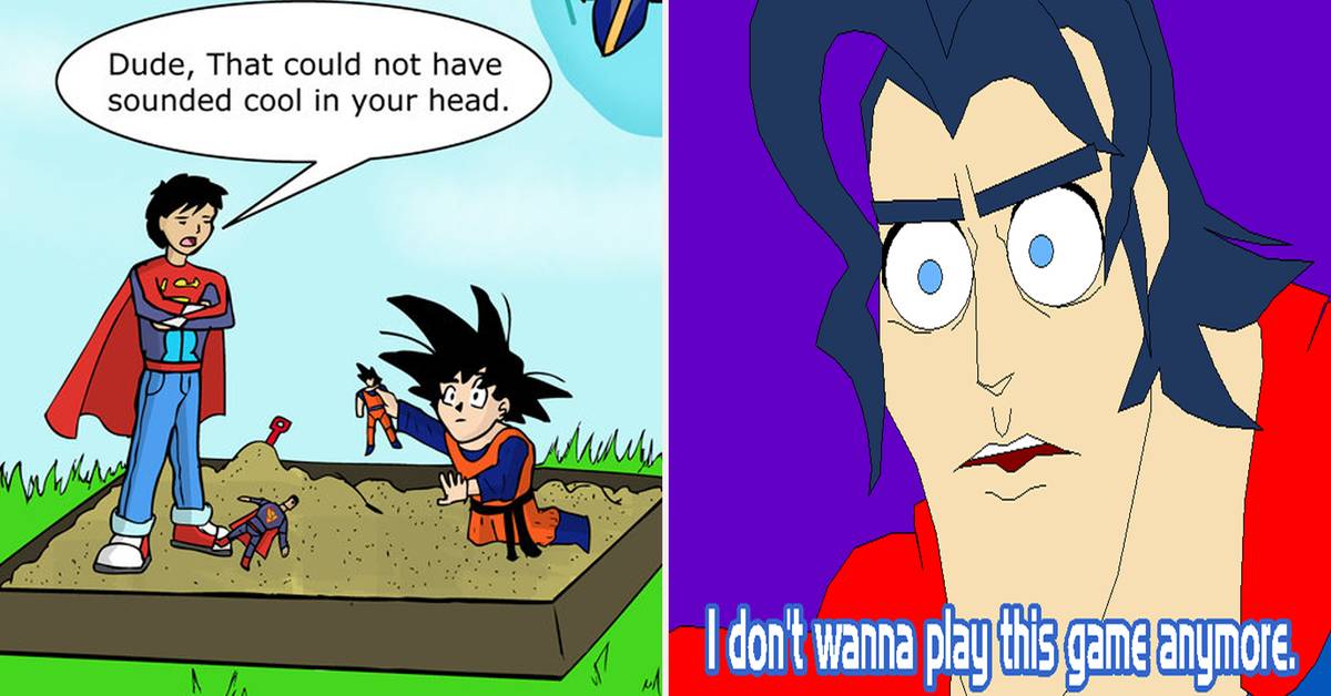 20 Goku Vs. Superman Comics That Will Leave You Laughing, image size:1600x900