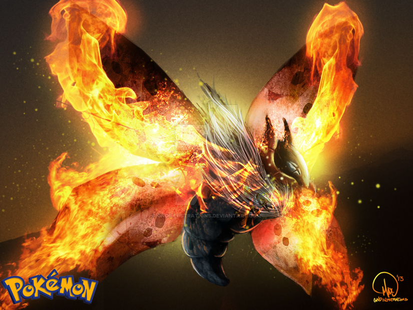 volcarona desktop wallpaper