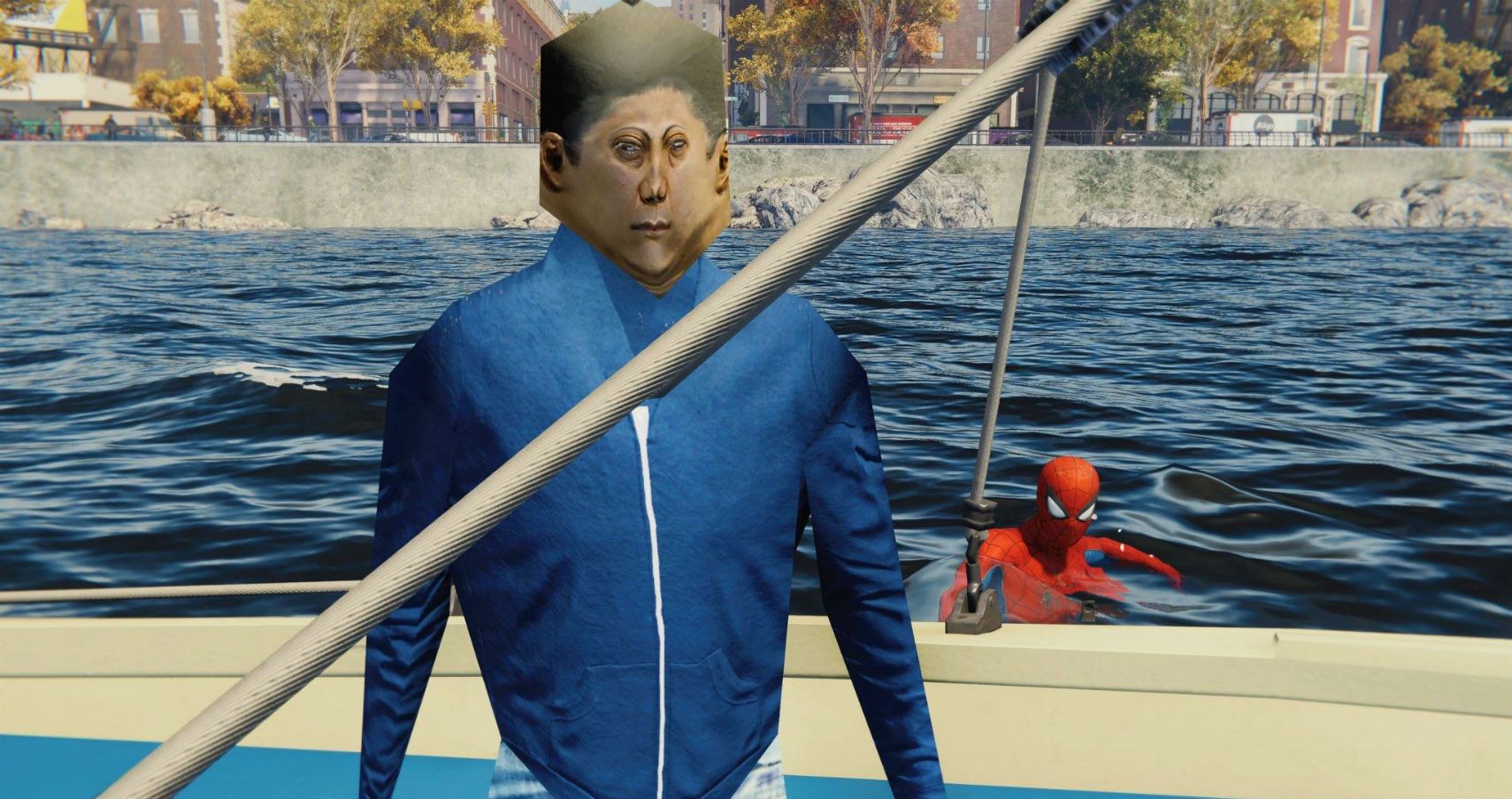 Marvels SpiderMan Has Terrifying Boat People Is It A Weird Easter Egg