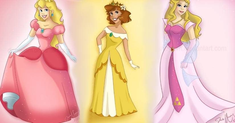 open lace back dress Princess Costume