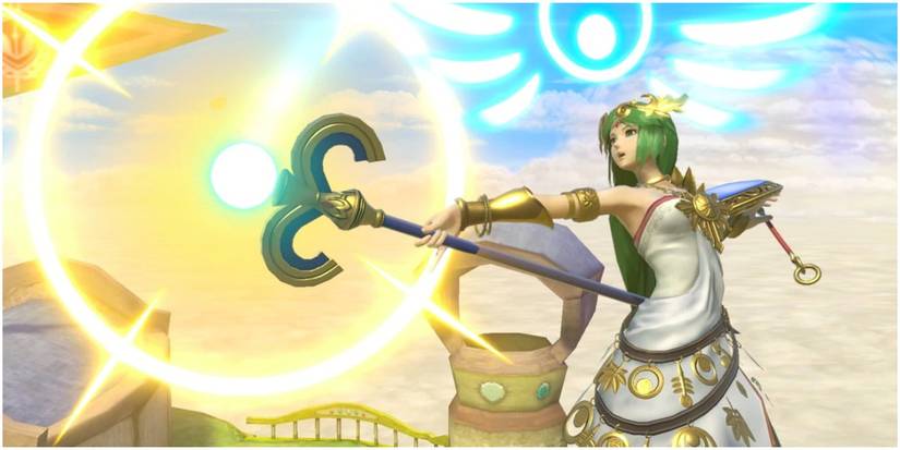 Palutena Attack in Super Smash Bros.