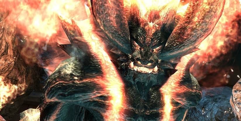 Berial in his fire form in Devil May Cry 4