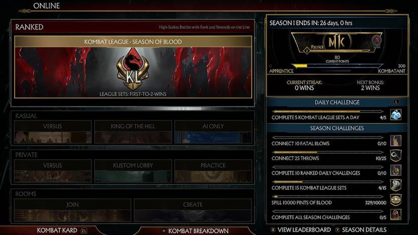 Mortal Kombat 11 Kombat League Season 1: Every Reward, Skin, And Quest