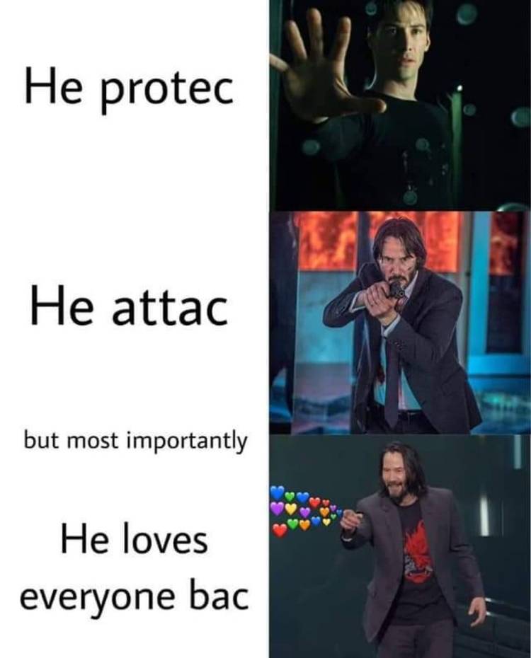 10 Feel Good Keanu Reeves Memes From E3 2019