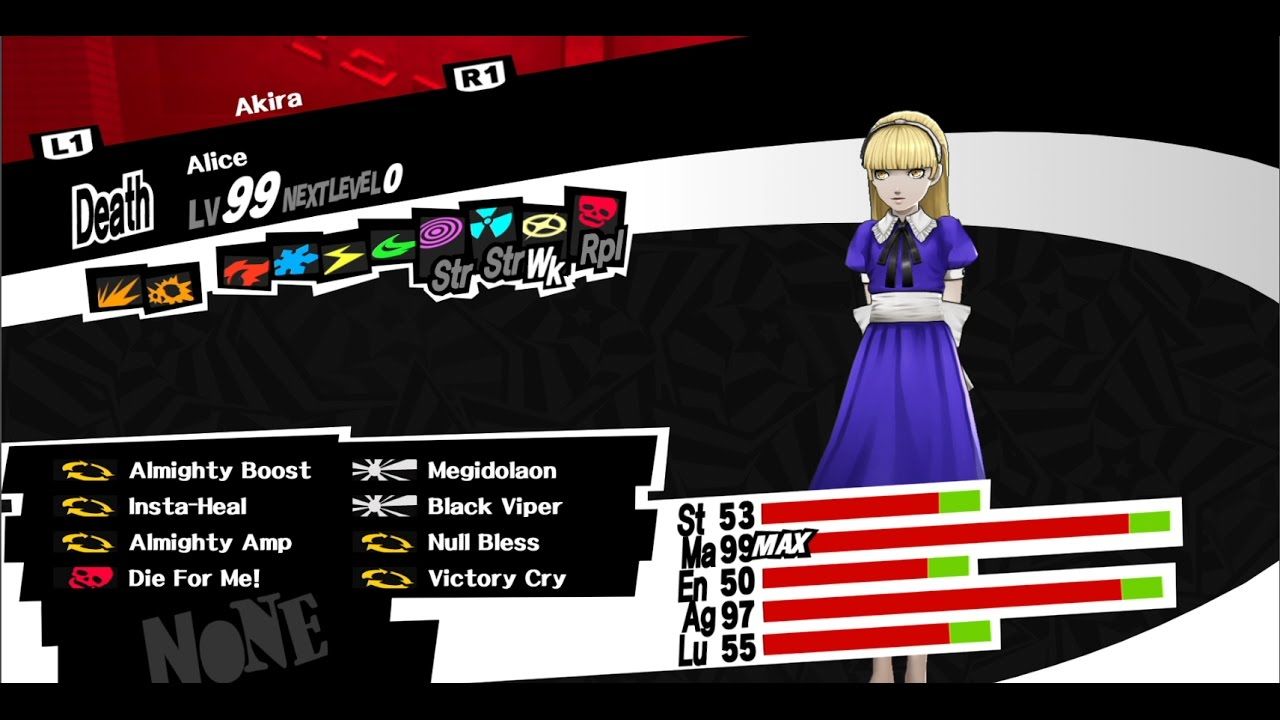 Persona 5 best persona. Persona Alice.