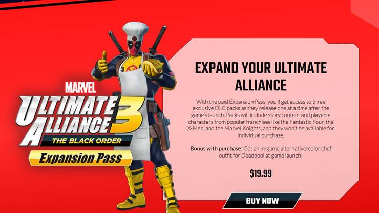 Marvel Ultimate Alliance 3 Dlc Exclusvie To Expansion Pass