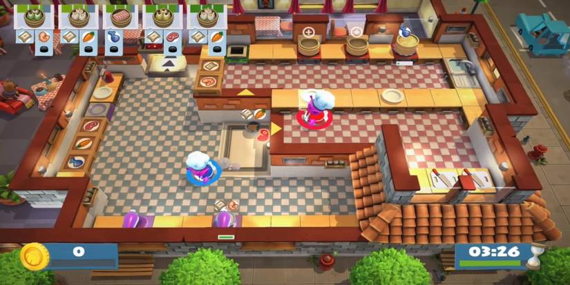 Overcooked 2 Kevin level 3 suchi egg rolls multi floor kitchen