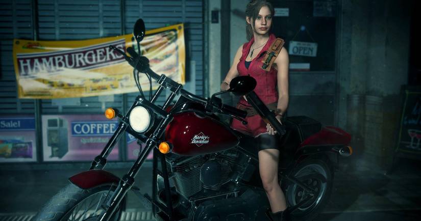 claire redfield motorcycle smile helmet 10 Things Fans Didn't Know About Claire Redfield
