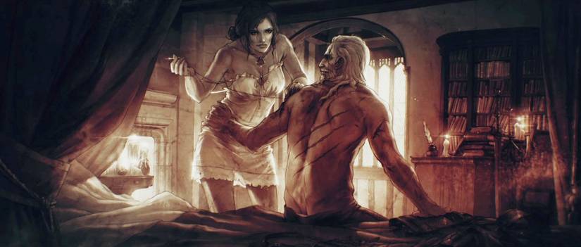 Witcher Triss and Geralt