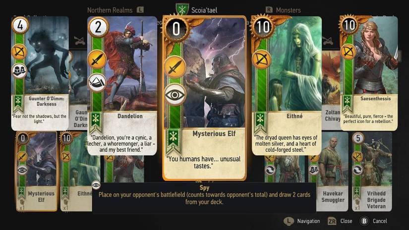 The Witcher 3: 15 Best Gwent Cards In The Game, Ranked