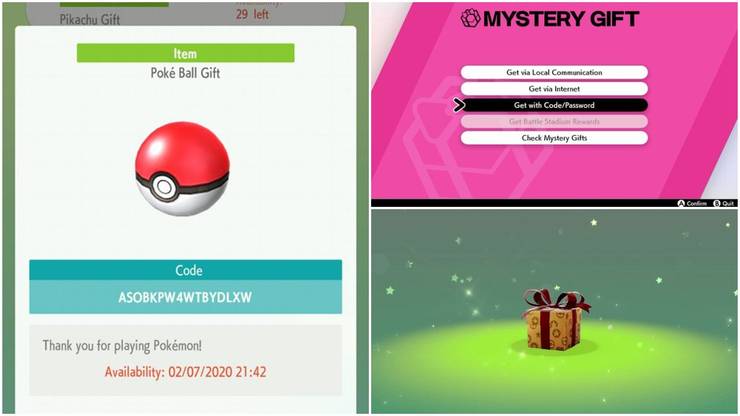 Pokemon Sword And Shield Mystery Gift Codes April 2020