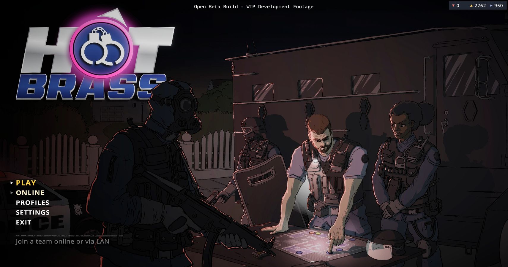 Arte promocional de Hot Brass