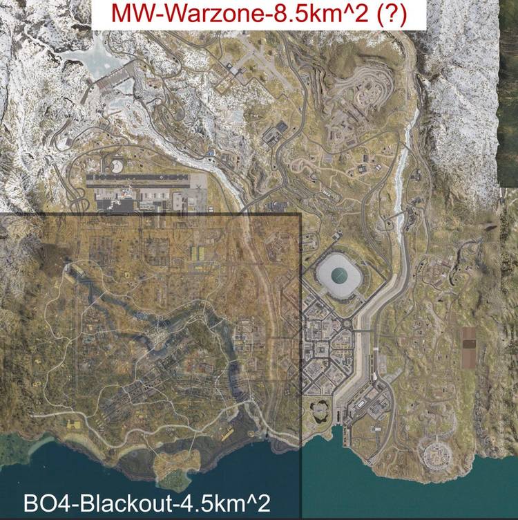 Cod Map Size Call Of Duty: Warzone - Map Size & Player Count Explained