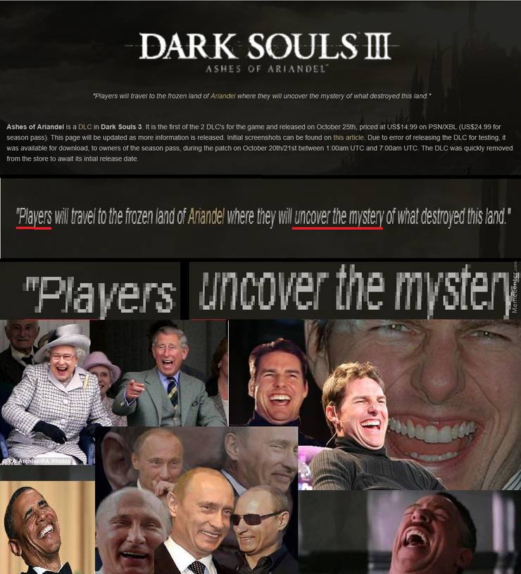 10 Memes About Dark Souls That Prove The Games Make No Sense