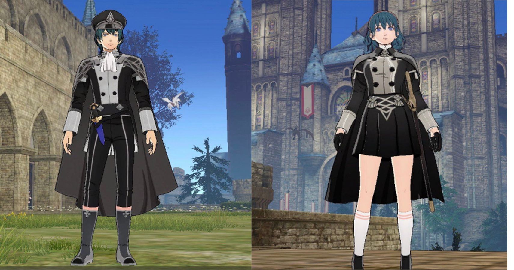Emblem Houses Fire Three Outfits Dlc Uniforms Byleth Outfit Female Change U...