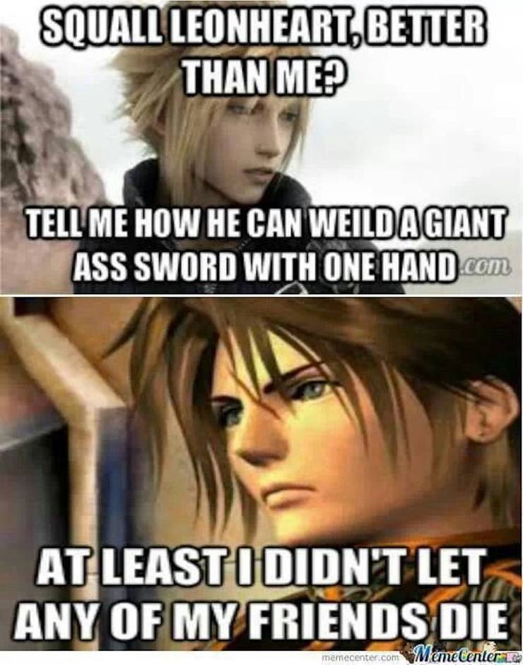 Final Fantasy 7 Remake Ps4 10 Hilarious Cloud Strife Memes That